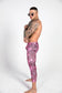 left side pink leopard print leggings