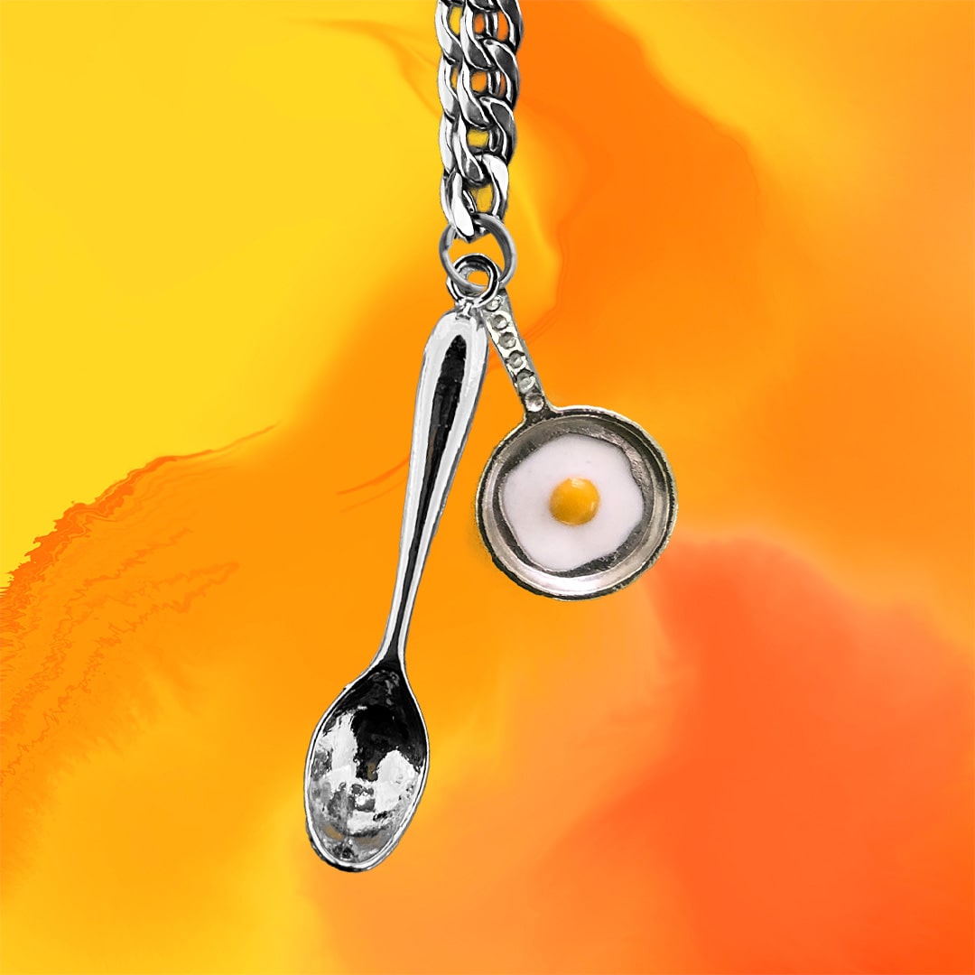 Cooked Egg Spoon Necklace Doof Season