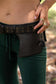 'Lust For Life' Leather Pocket Belt - Black