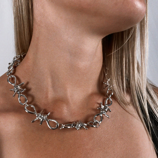 Barbed Wire Doof Necklace