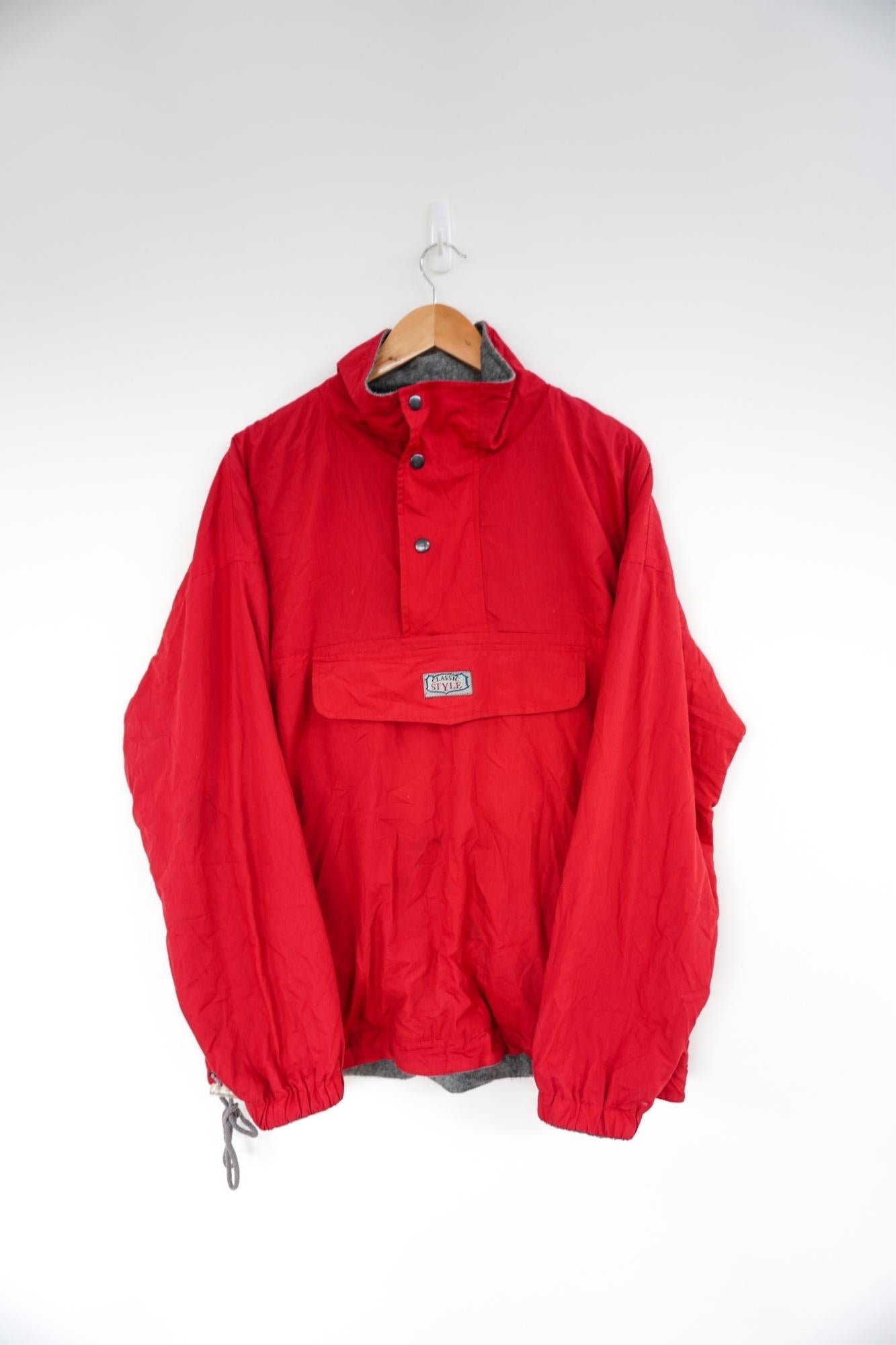 Red Classic Vintage Ski Jacket