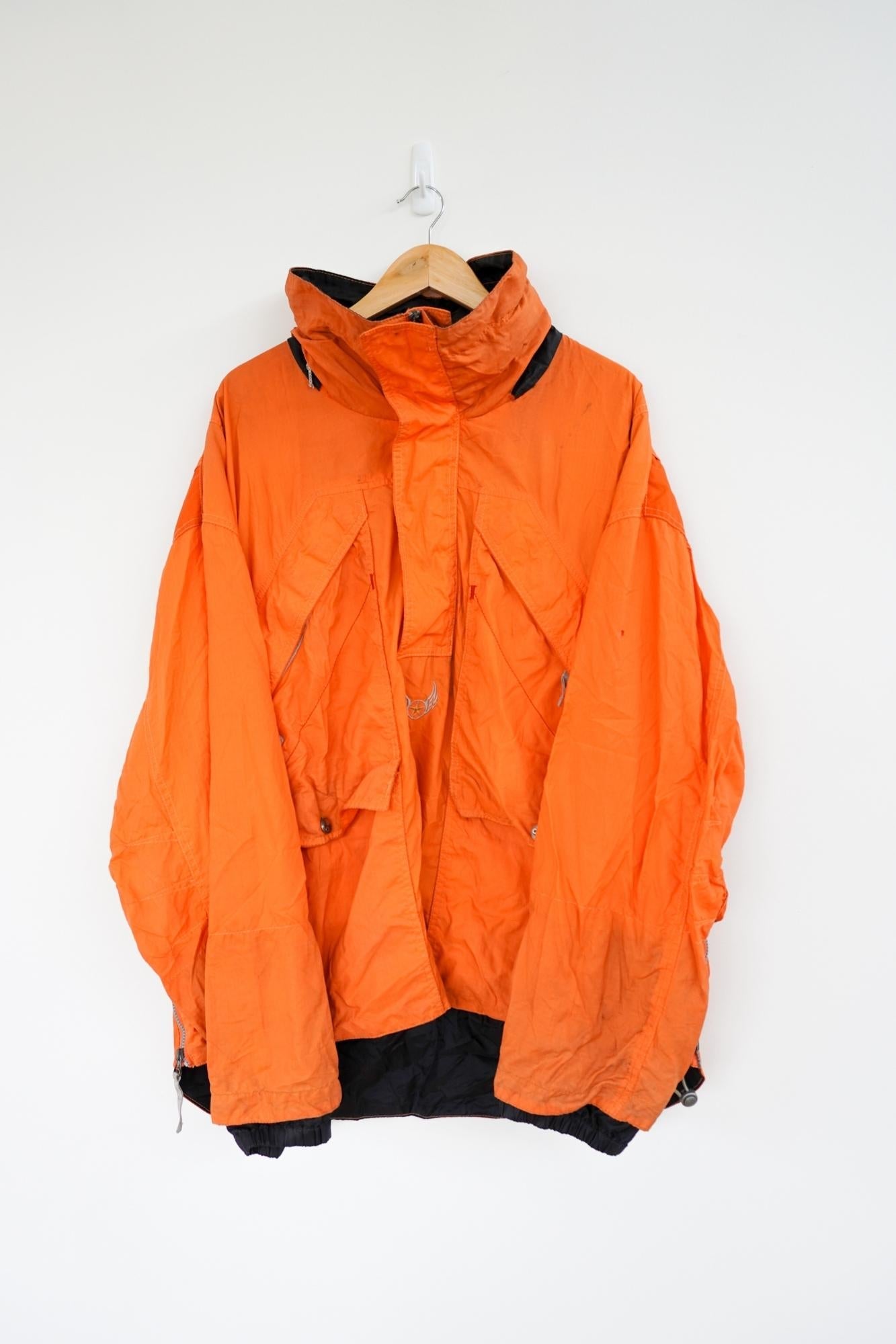 The Wave Orange Vintage Ski Jacket